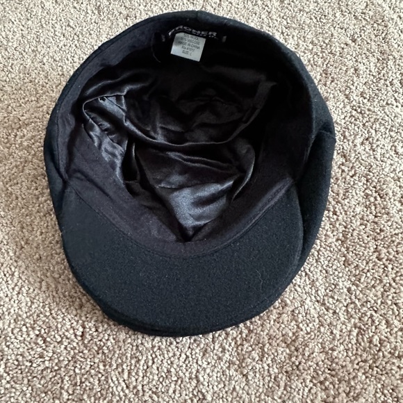 Broner Wear It! Cabbie Newsboy Black Hat - Size Large - Picture 4 of 5